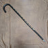 Vintage Gentleman's Large Cane Cane Touring Europe Badge Curved Handle 94cm